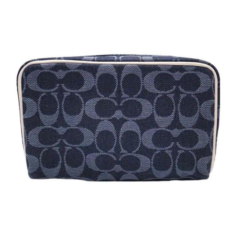Coach Dempsey Boxy 20 Cosmetic Pouch Women Bags Denim C4230-IMDEI