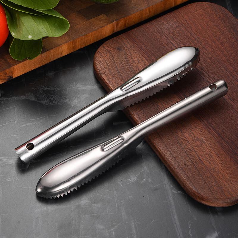 Stainless Steel Food Clip & Fish Scaler Set