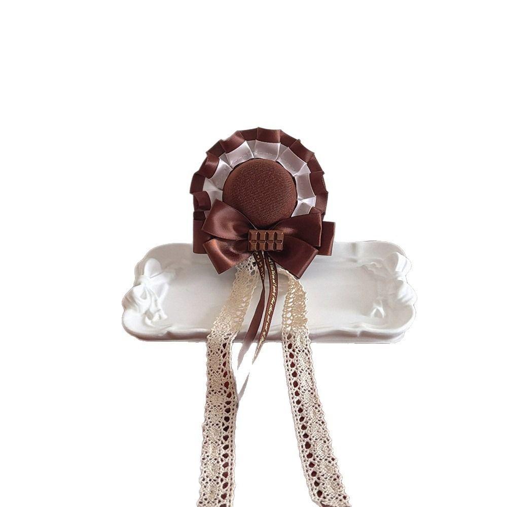 Lacebow Lolita Headdress Cute Hat-shaped Hair Clip Fashion Bow Hair Accessory Jewelry Accessories