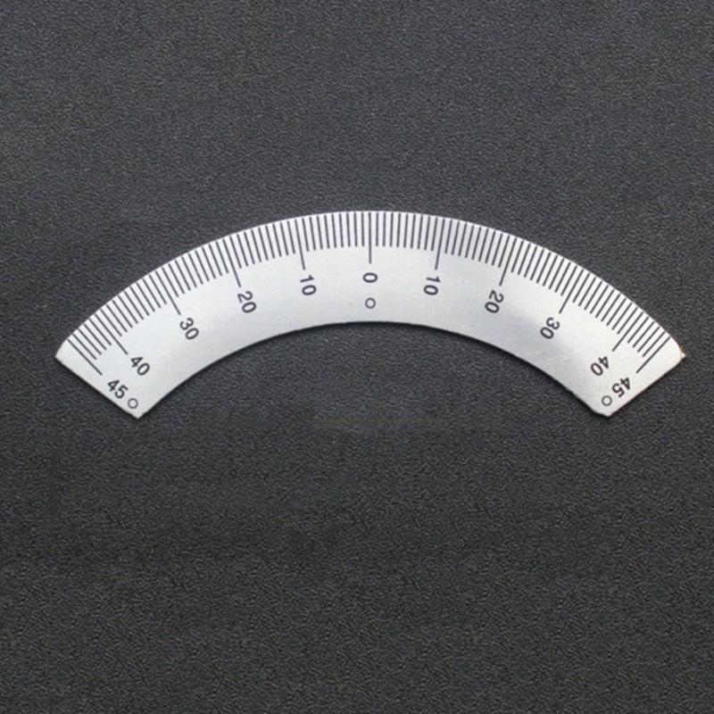 Small Protractor Milling Machine Part Angles Plate Scale Ruler 45 Degree Angles Ruler Measuring Gauging Tool Caliper