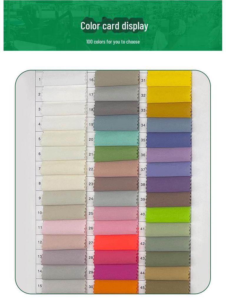 Matte Taslon Water-Repellent Jacket Fabric with AC Transparent Coating for Sportswear and Luggage