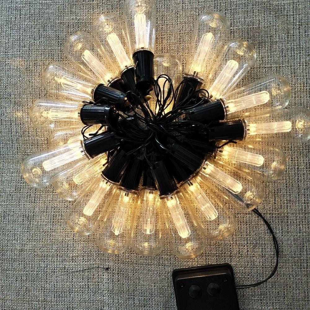 8 Lighting Modes Solar String Lights Retro Garland Light LED Hanging Light  Camping