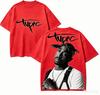 Tupac Shakur für Fan-Geschenk T-Shirt Herren Damen Harajuku Oversized Unisex Kurzarm Streetwear Hohe Qualität Klassisch Weich Y2k Ins