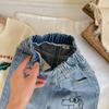 Spring/Autumn Kids' Cartoon Jeans - Boys' Casual Loose Fit Long Pants for Toddlers & Little Children