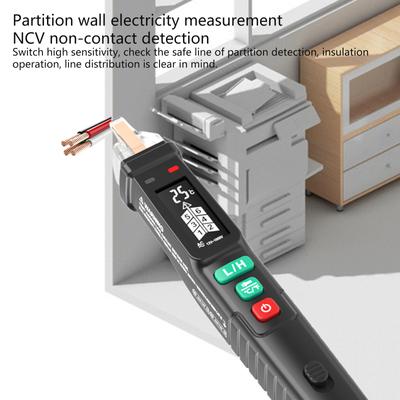 AC Voltage Tester Non-Contact AC Voltage Tester 12V-1000V/48V-1000V Wire Tester Electrical Tester Pen with LCD Display