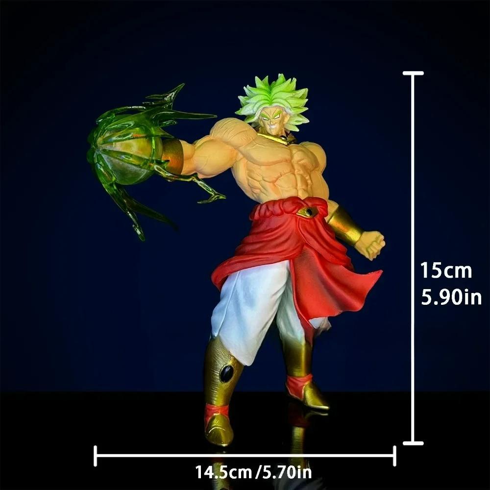 Dragon Ball Z Figure Broly Super Saiyan Goku VS Broly Action Figure PVC Collection Model Toys Gifts 15cm/5.9in