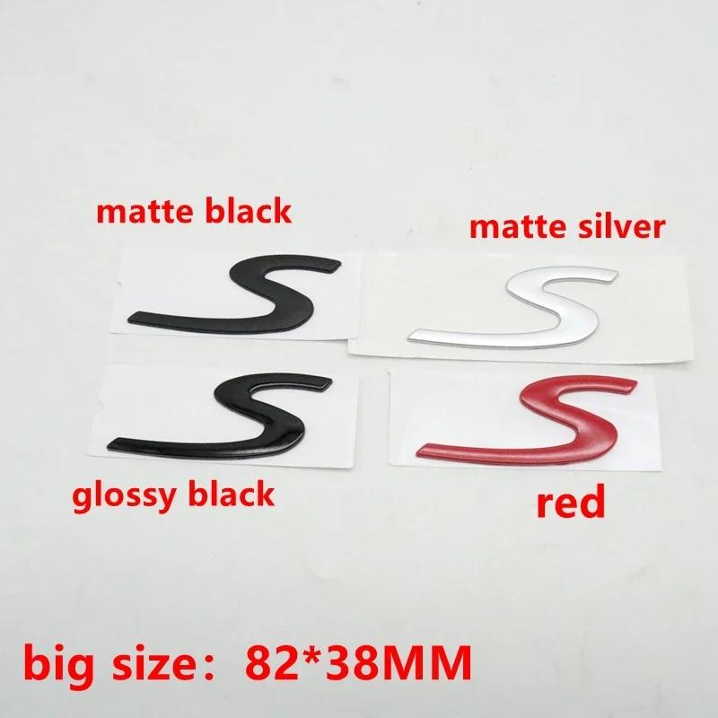 1Pc Car Rear S 4 GTS Letter Emblem Tail Door Trunk Sticker Styling Logo Badge For Panamera Macan Taycan 911 718
