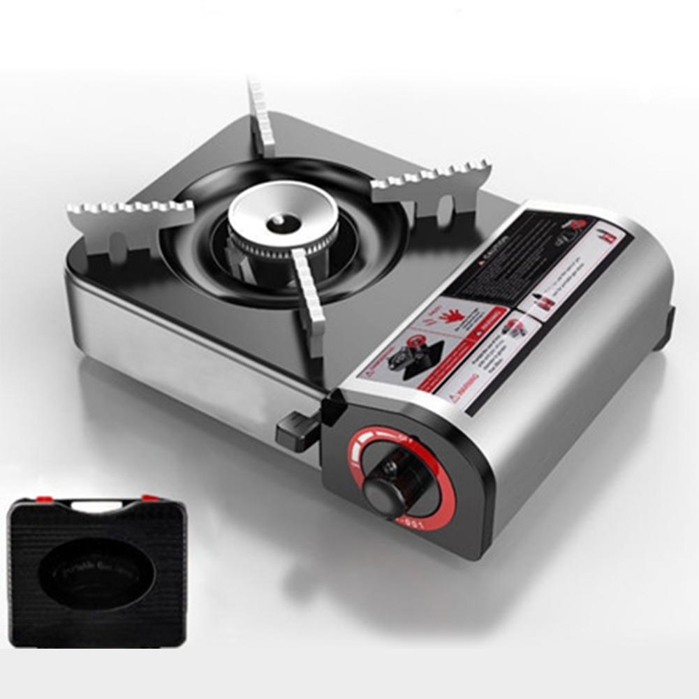 Portable Gas Stove Adjustable Butane Camping Stove Windproof Single-Burner Butane Stove Camping Accessories