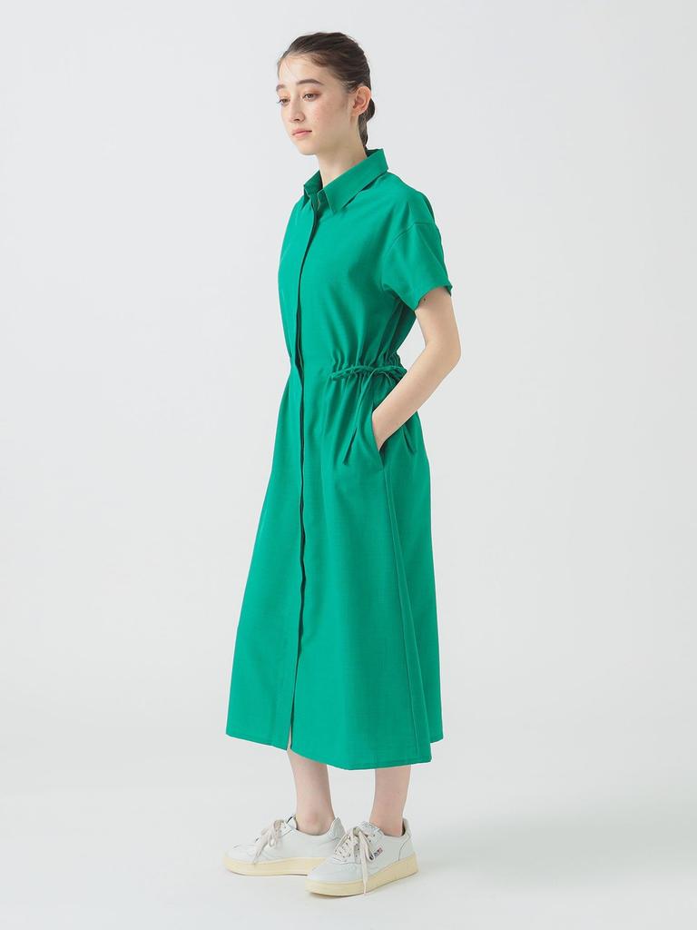 B:MING LIFE STORE by BEAMS Side Ribbon Dress (S-M) Women's Green M