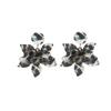 Leopard Print Acrylic Flower Stud Earrings Retro Exaggerated Temperament Earrings Fashion Light Luxury High Sense Earrings
