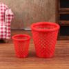 1/12 Dollhouse Mini Hollowed-Out Trash Can Model Dollhouse Living Furniture Decoration Dolls House Micro Scene Ornament