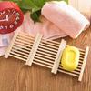 10Pcs Natural Wood Soap Dishes Portable Soap Tray Storage Holder for Bath Shower