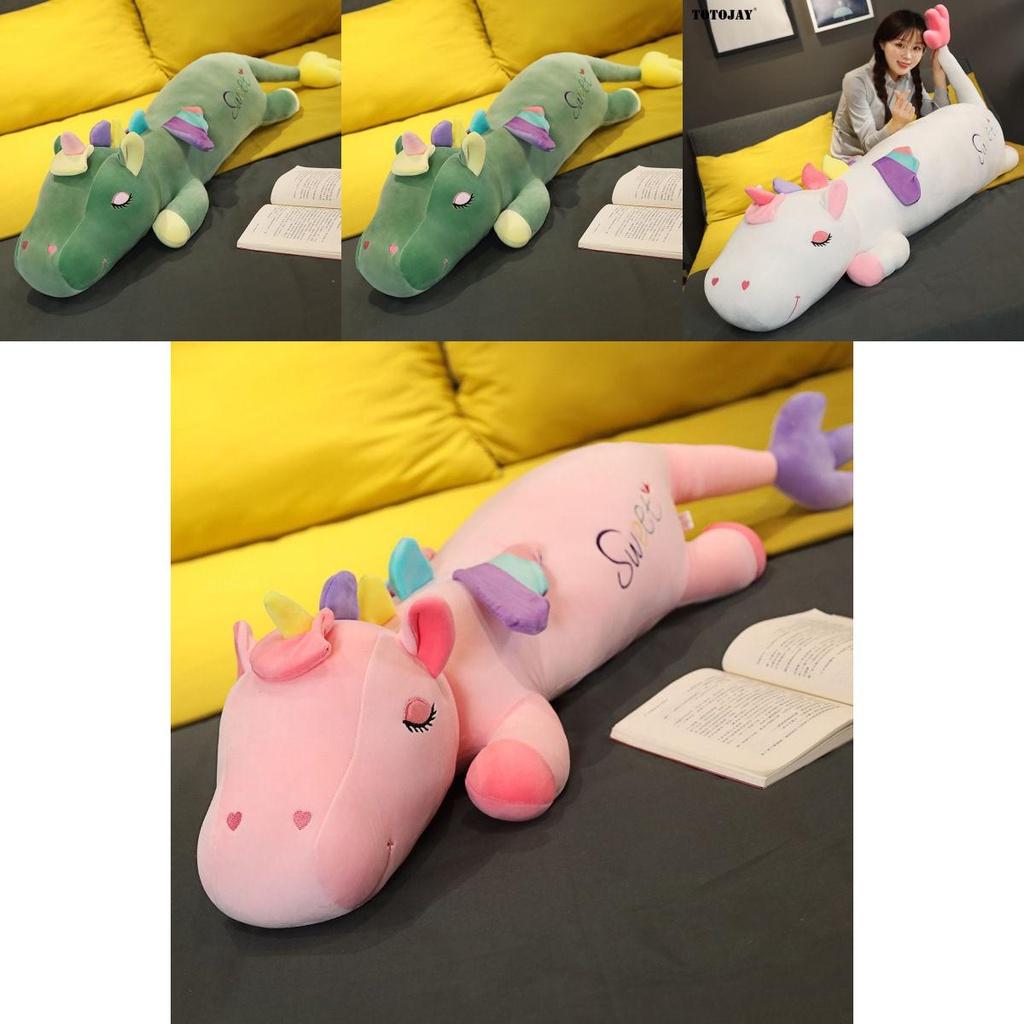 Super Soft Long Plush Unicorn Pillow Perfect Toy Gift For Christmas Birthdays