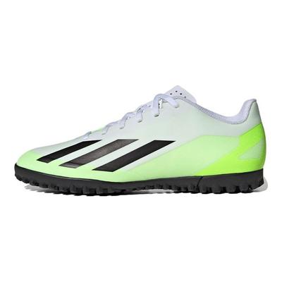 X Crazyfast.4 Logo Testa Rotonda TF (Borchie di gomma) Scarpe da calcio unisex in pelle PU per erba sintetica e terreno duro IE1583