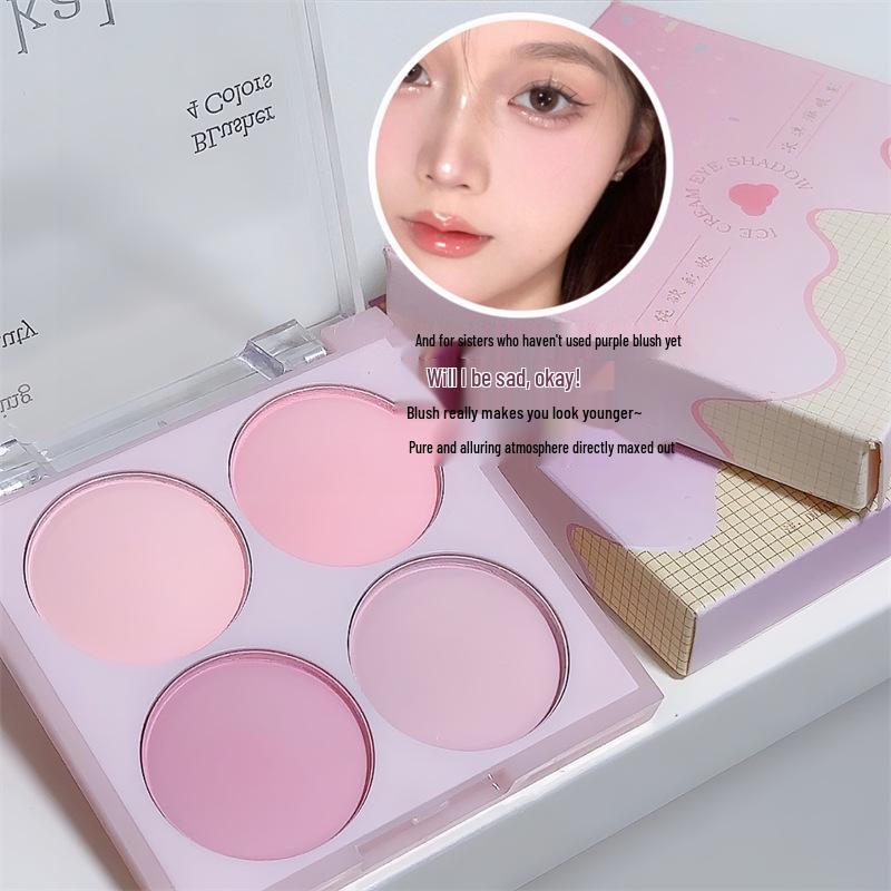 DIKALU Blush Palette - Ultra-Tender Cantaloupe, Matte Pink, Peach Nude