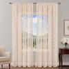 1 Panel Sheer Lace Curtain, Vintage Floral Lace Curtain with Rod Pocket, Light Filtering Window Curtain Panel for Living Room Bedroom Window Closet