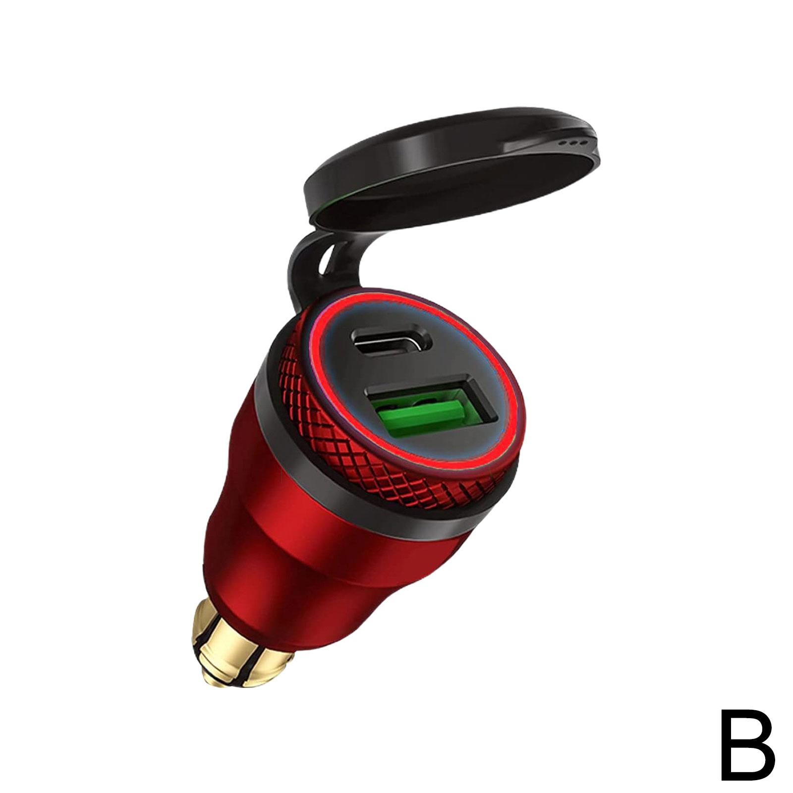 

Алюминиевое USB-зарядное устройство 30 Вт PD Type-C QC 3.0, быстрое зарядное устройство, водонепроницаемый адаптер для разъема Hella DIN/мотоциклов