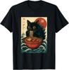 Funny Catzilla Anime Ramen Japanese Cat Gifts Men Women T-Shirt