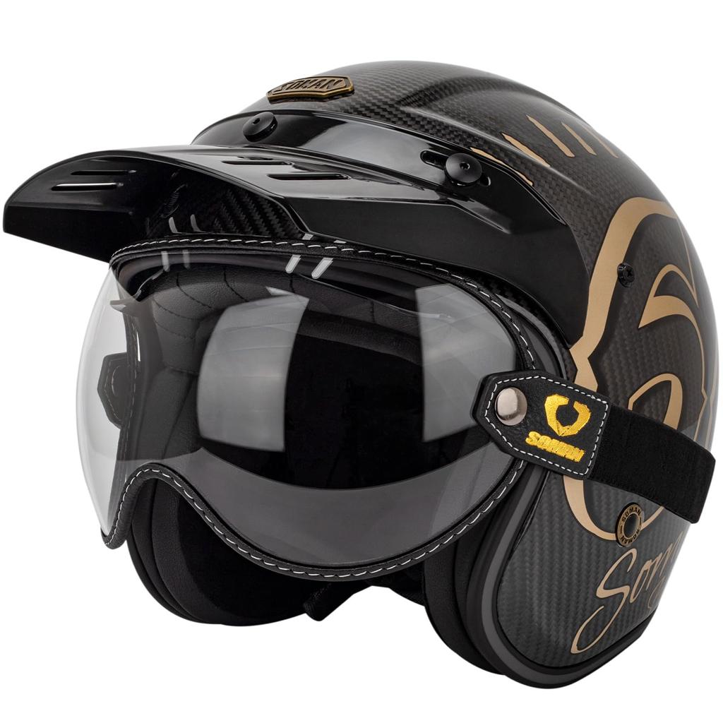 [Soman] Bubble Shield, Universal Helmet Shield Goggles with Elastic Band (Clear)