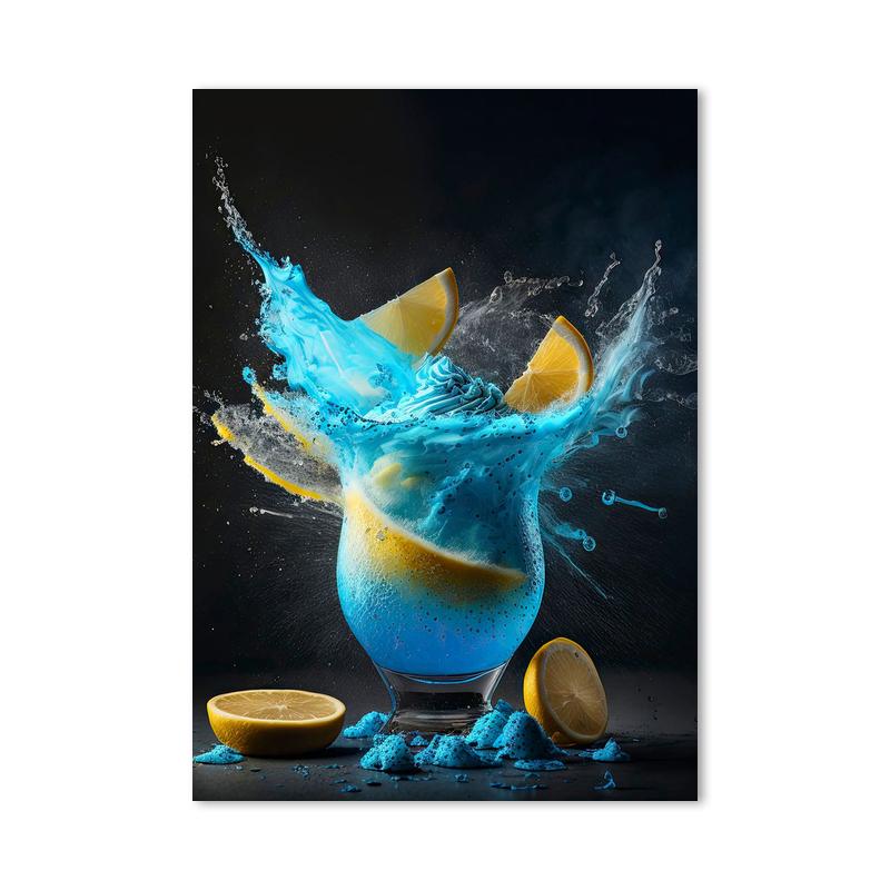 Abstract Colorful Cocktail Exploration Rendered Posters Prints Bar Painting Wall Art Pictures for Restaurant Drinking Room Decor