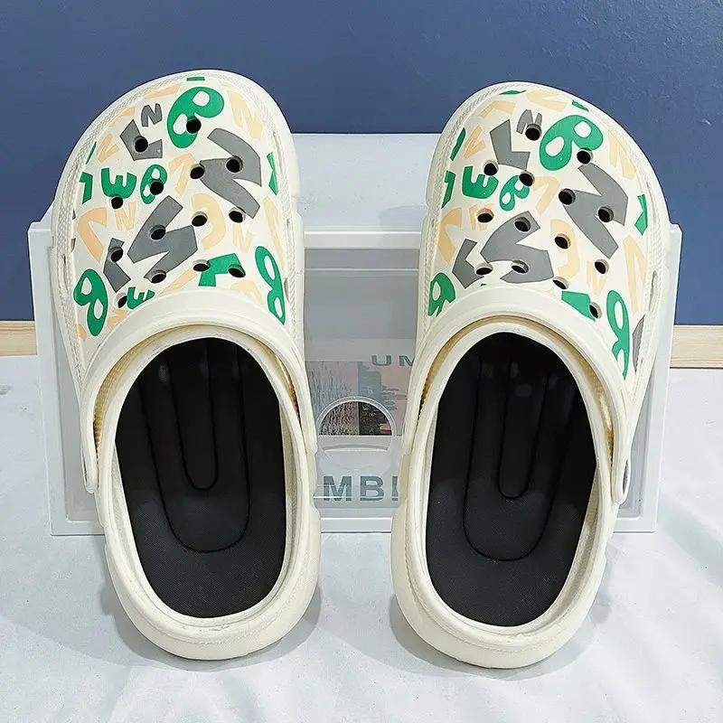 Strand Herren Pantoffel Haus Laufen im Haus Slides Plateau Innen Sommerverkauf Niedriger Preis Spaß Hohe Qualität Mode Y2k Herrenschuh