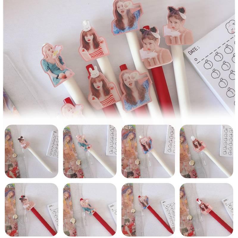 Korean Star Blackpink Peripheral Press Bullet Pen Girl Learning 05mm Stationery