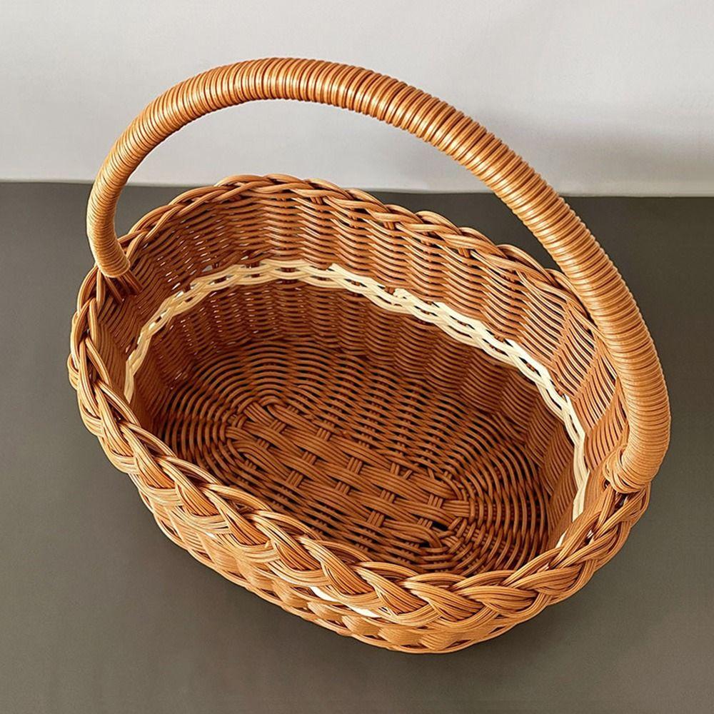 Con Cesto per Composizioni Floreali Toro Rattan di Salice Cesto per Conservazione Verdure Cesto Fiori Picnic