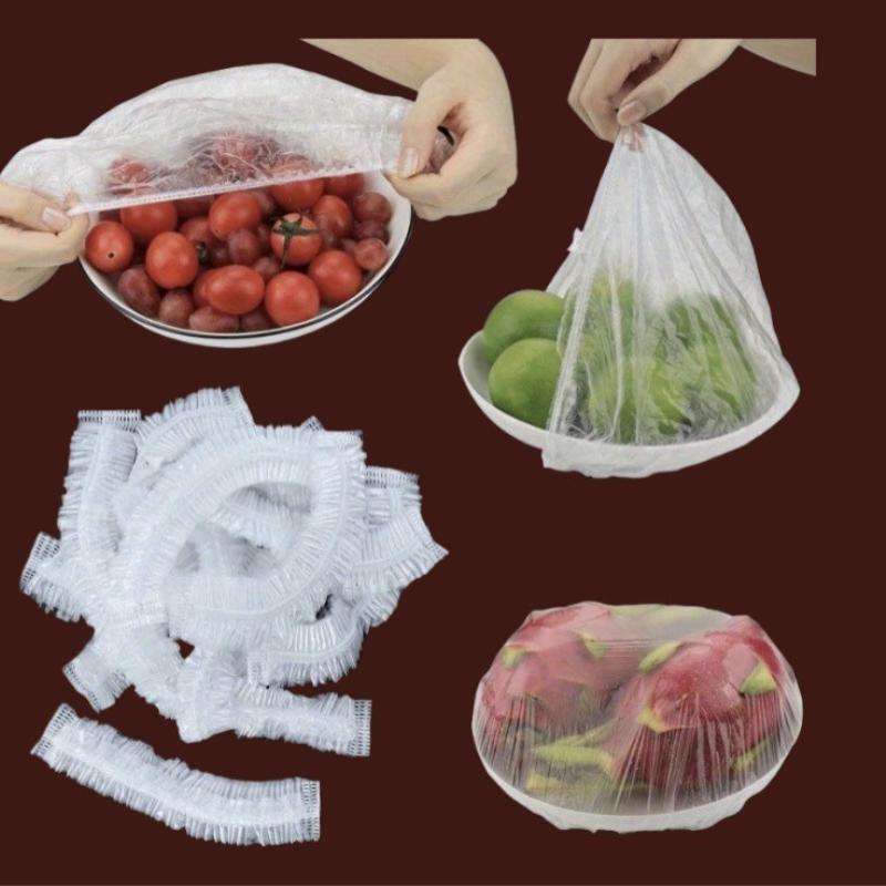 1pack(100pcs/pack) In-Stock Plastic Wrap Covers Elastic Mouth Wholesale Disposable Shower Cap Dust Covers
