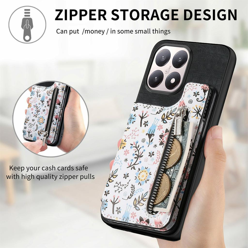 Pouzdro na telefon pro Motorola Moto G67 Power 5G/G57 Power 5G/G57 5G Vzorovaný Print PU Kůže Peněženka Telefon