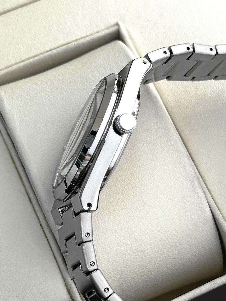 PABLO RAEZ Steel Band Men's Wristwatch with Double Calendar and Butterfly Buckle - Stylish & Trending Casual Business Watch