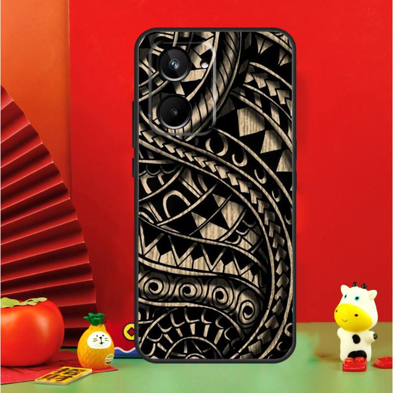 Maori Samoan Polynesian Tribal For Realme 15 Pro GT7 GT6 10 11 12 13 14 Pro Plus C65 C67 C63 C61 C55 C51 C53 C35 C75 Case