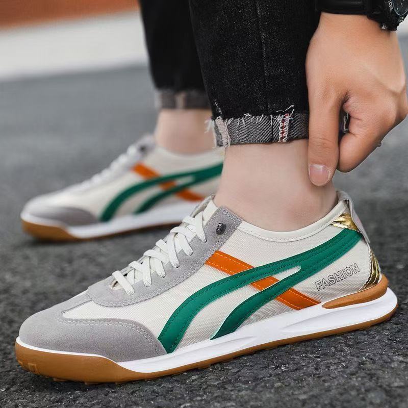 Para płóciennych butów lato nowe miękkie podeszwy lekkie buty Forrest Gump męskie lekkie i cienkie wsuwane leniwe buty sportowe i rekreacyjne