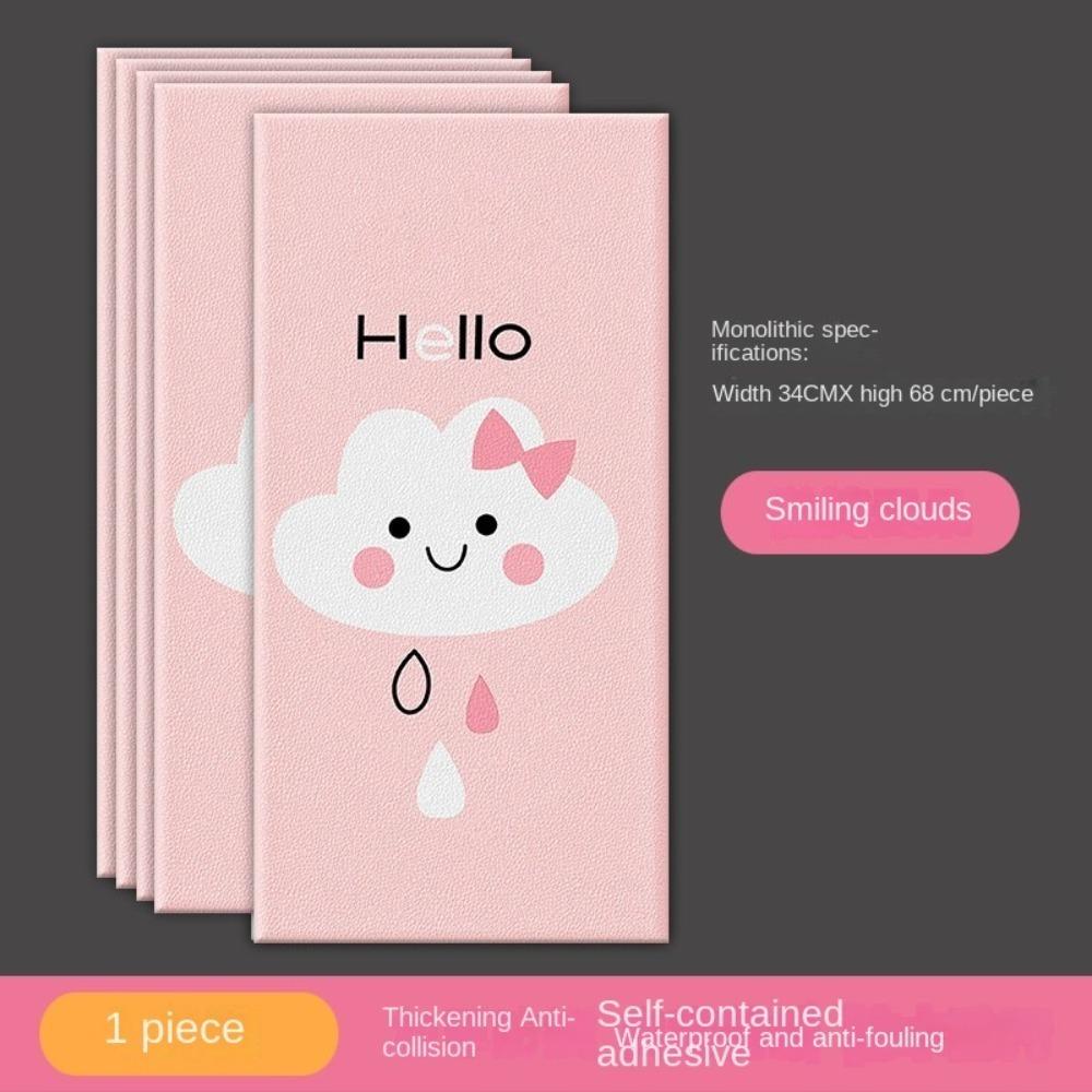 

Self-adhesive 3D Wall Sticker Anti-collision Wall Mat Pad New Soft Cushion Kids Bedroom 6