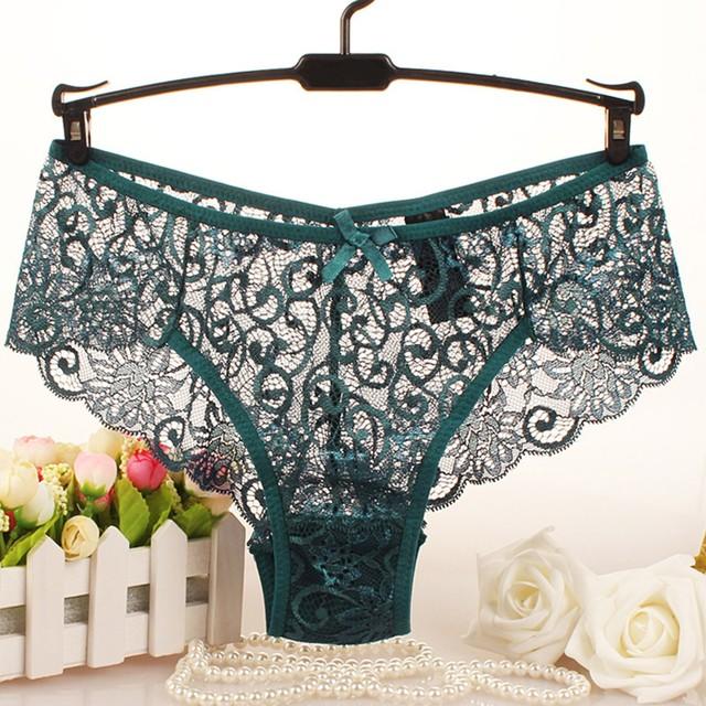 Sexy Women's Lace Panties Underwear Seamless Transparent Thongs Low Waist G-string Comfort Lady Lingerie Brazilian Female 2022