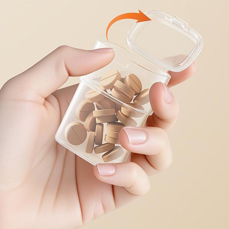 Mini Portable Pill Box Health Travel Supply Moisture Proof Daily Medicine Dispensing 4/7 Compartment Medicine Box Storage Box
