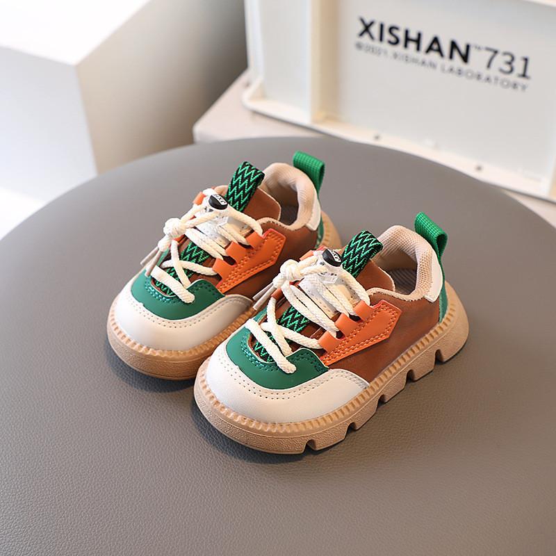 

Childrens Casual Sneakers With Soft Sole For Toddler Boys And Girls Spring And Fall 21 коричневий