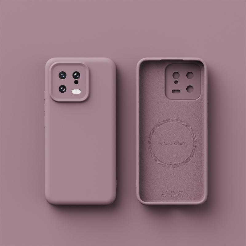 Xiaomi 13 12 Pro 12x 12s İçin Kablosuz Şarj Magsafe Yumuşak Sıvı Silikon Telefon Kılıfı Manyetik İnce Cilt Koruma Kapağı