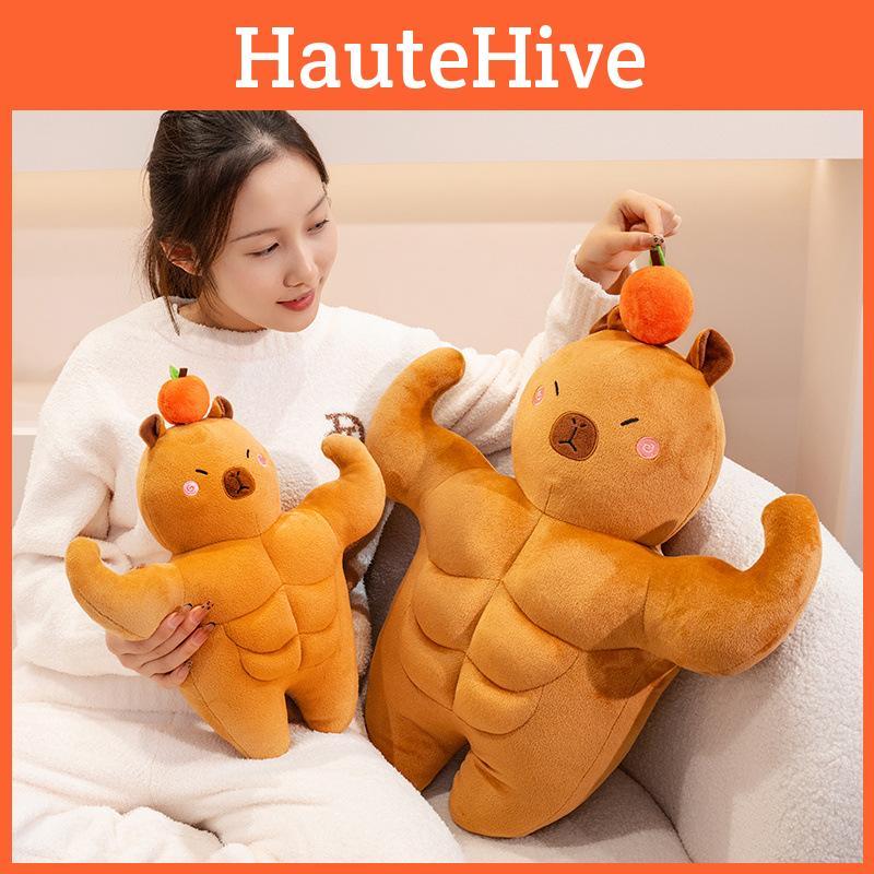 Capybara Muscular Adorable Plush Toy Creative And Whimsical Doll For Kid Gfit