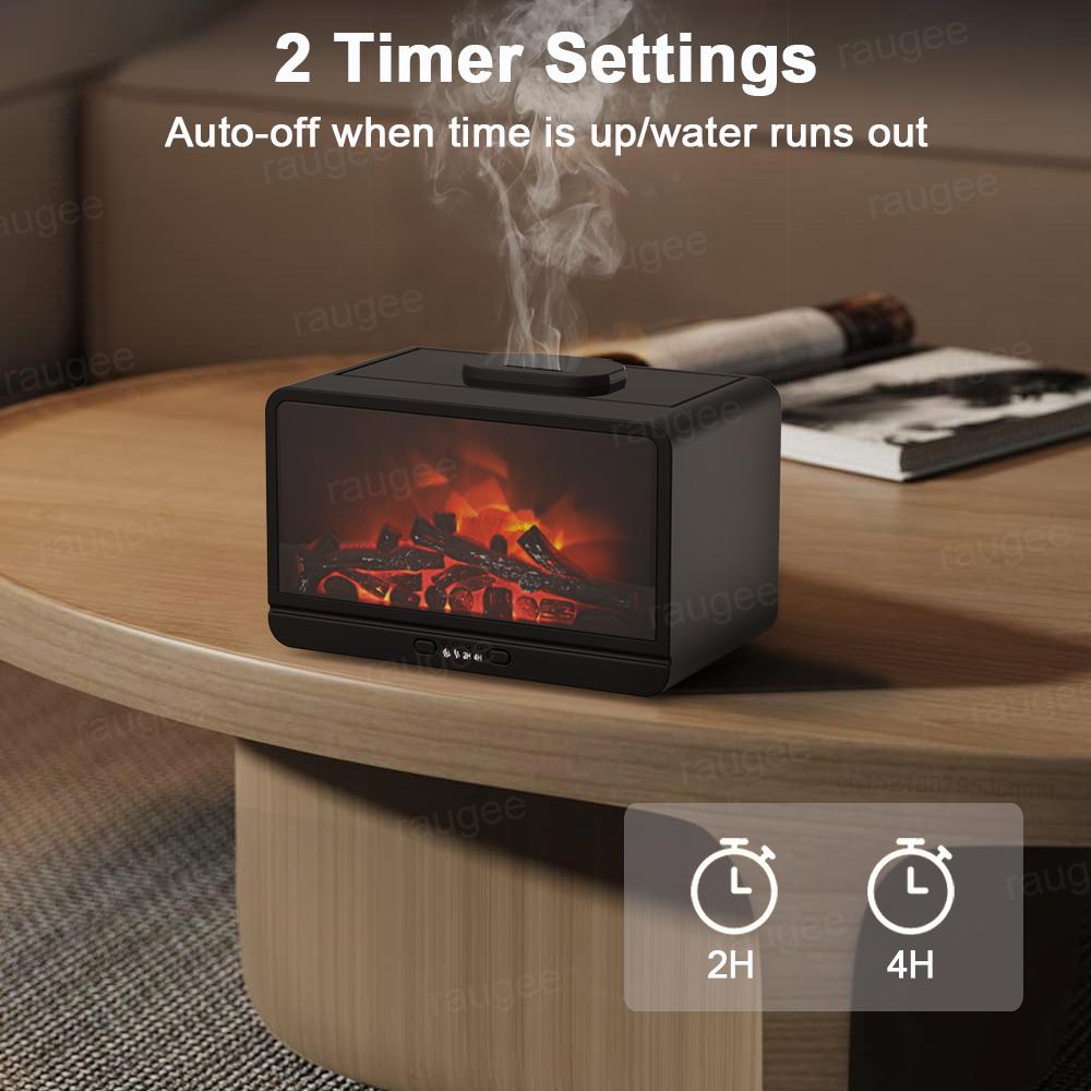 Kamin-Luftbefeuchter, ätherischer Öldiffusor, Flammen-Luftbefeuchter, Kamin-Diffusor, Feuer-Luftbefeuchter, Aromatherapie-Duftdiffusor