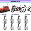 50Pcs Tire Valve Stem Caps Copper Metal Slotted Slot Valve Caps Universal Tire Valve Air Dust Cover Stem Caps for Car Motorcycle