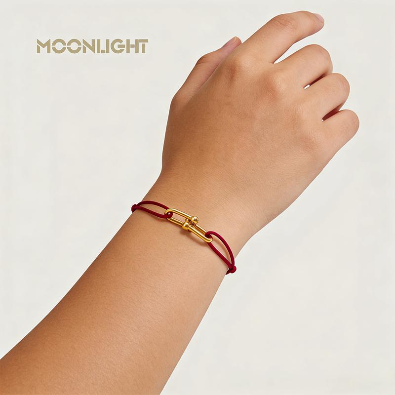 High Quality Classic Small U-Shape Charm Bracelets for Women Adjustable Silk Rope Bracelet Female Jewelry Gifts Wholesale