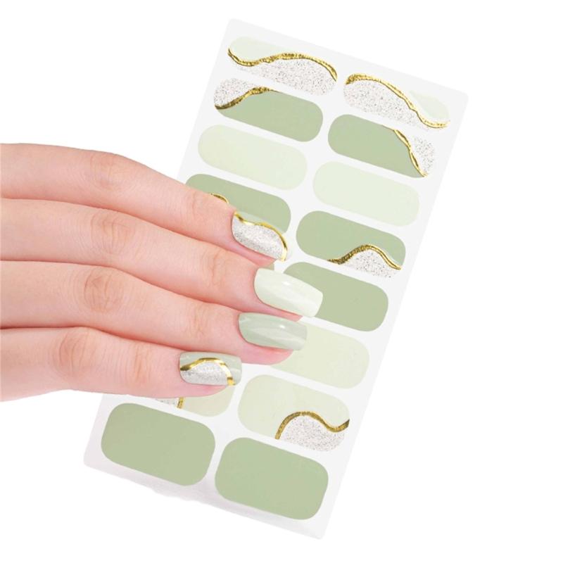 Nail Polish Sticker Strips 16 Stickers Nail Polish Strips Cover Nail Wraps 1