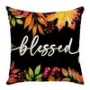 Autumn Pumpkin Sofa Pillow Cover Cushion Living Room Bedroom Bay Window Bedside Letter Cushion Cover