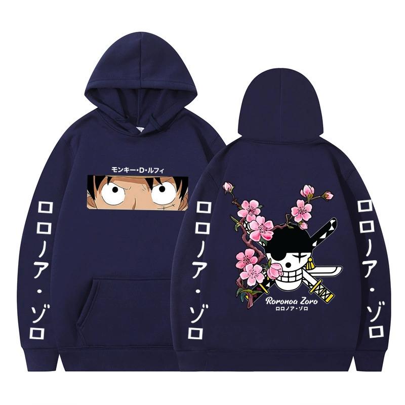ONE PIECE Anime Hoodie Roronoa Zoro Hoodie Streetwear Hooded Sweatshirt Men Women Cosplay Sports