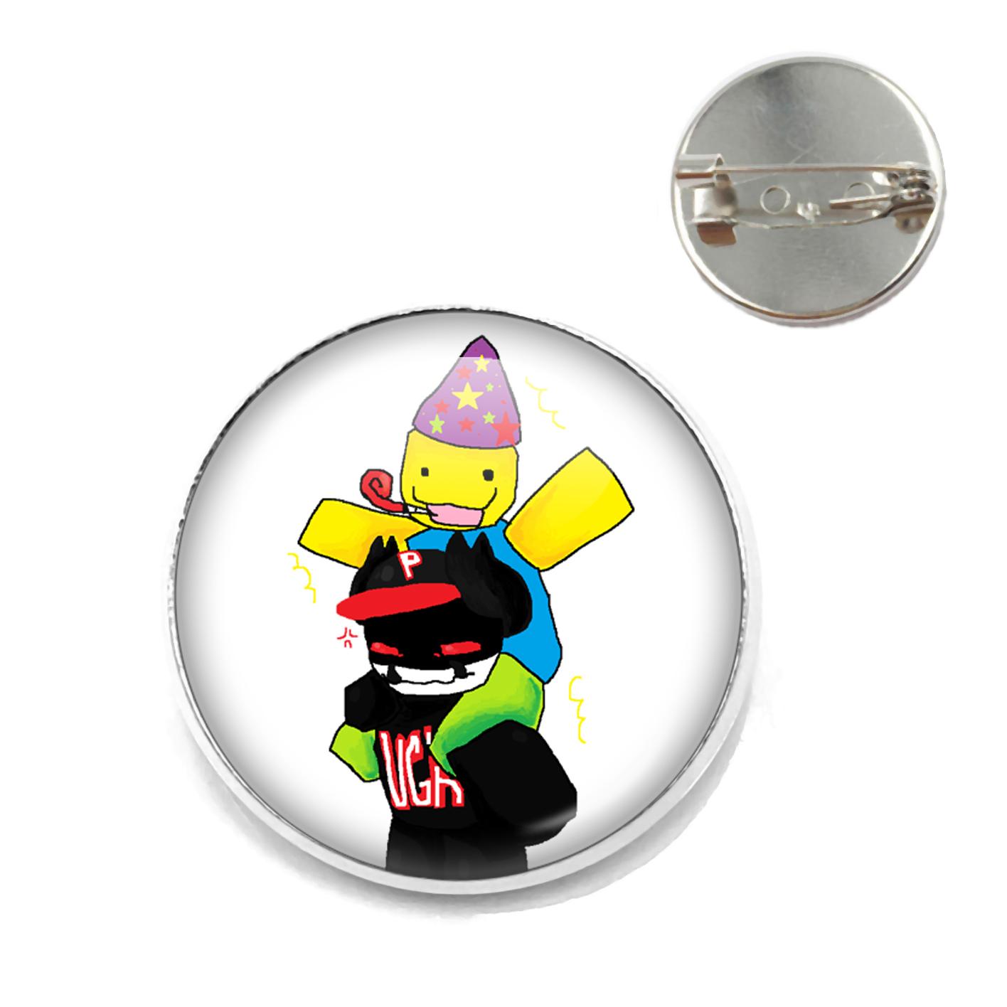 

Regretevator Poob Anime Pin Party Noob And Guest Pest Fans Glass Brooch Badge Bag Badge for Backpack Jewelry Accessories Gifts 20MM