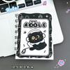 Kawaii Cartoon Black Cat Looseleaf Notebook Student Portable Pocket Notepad Cute Journal Travel Binder Planner School Supplies
