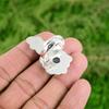 925 Sterling Silver Round Labradorite Stone Unique Birthday Flower Ring Jewelry