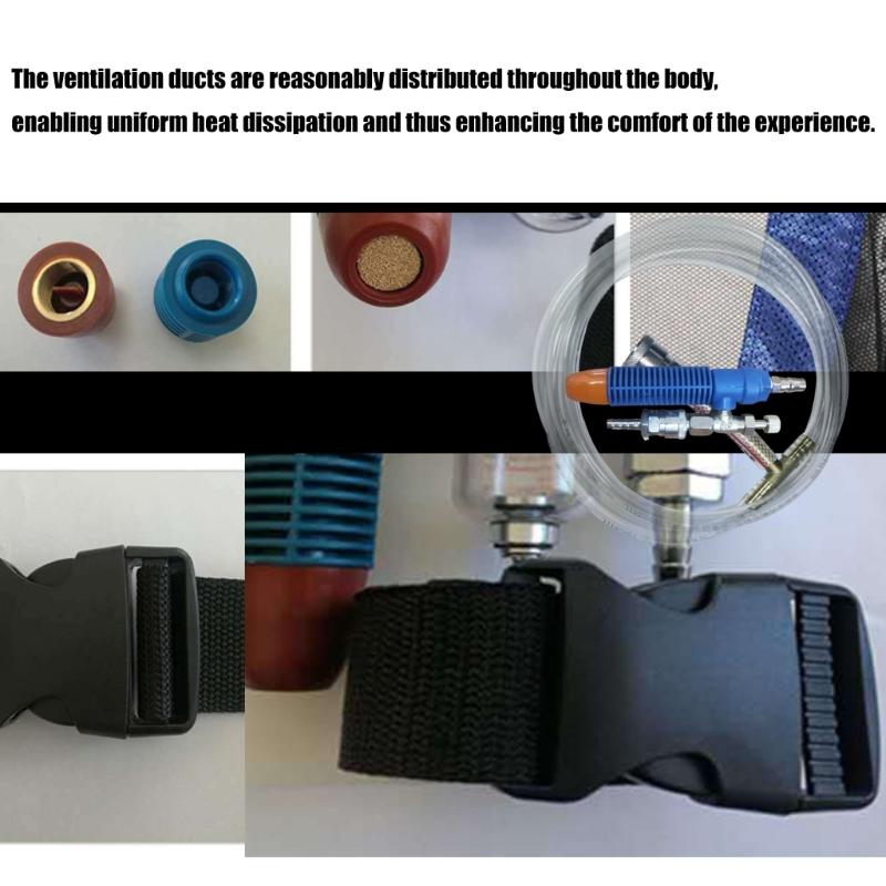 Multipurpose Industrial Cooling Accessory Portable for Construction Workers and Welders Features Sturdy Nylon Materials