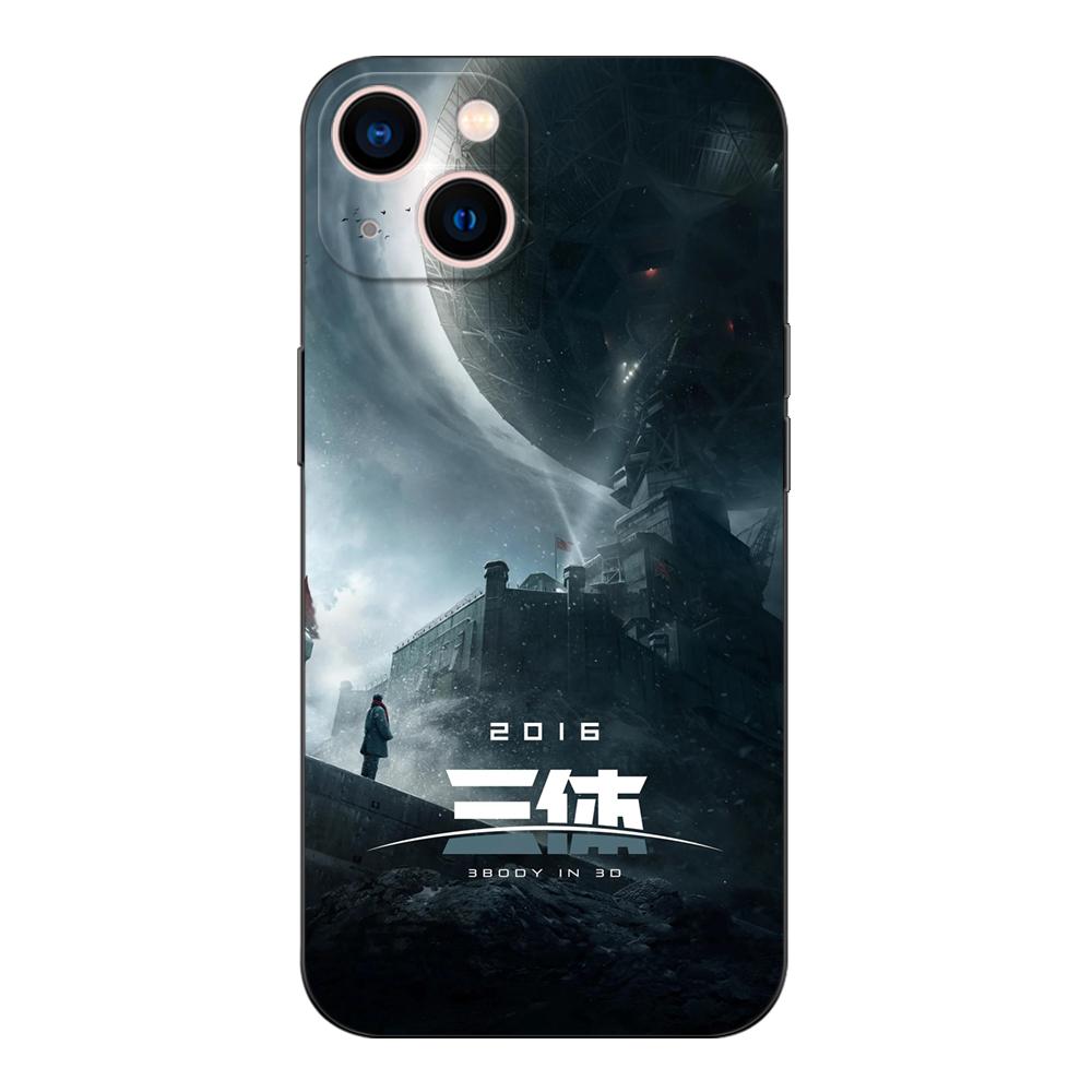 Schwarze TPU-Hülle für Vivo V5 V5S V7 V9 Youth V11 V11i V15 V17 NEO V20 E V21 V21E V23 V23E PRO 4G 5G Das Drei-Körper-Problem