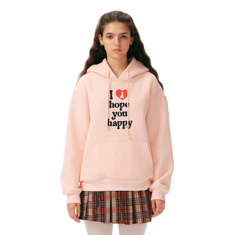 

Yescci Profile Hoodie Loose Hooded Sweatshirt Dawn Powder All yards